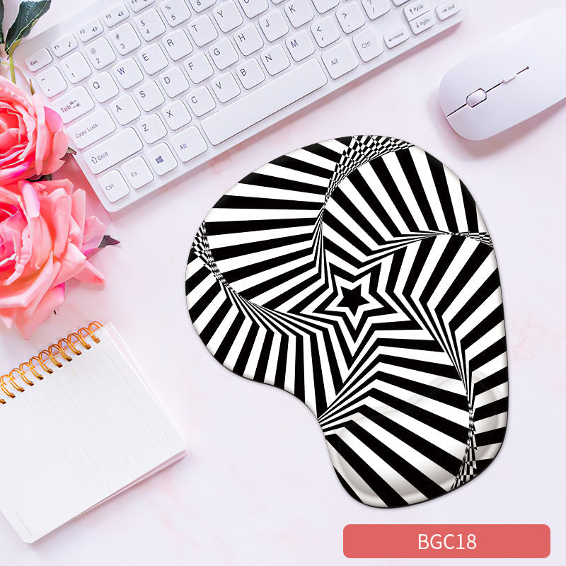 Silicone Wrist Rest Mouse Pad – Soft Non-Slip Cute Desk Pad (23 Colors)