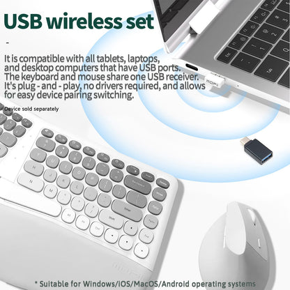 Wired Keyboard & Mouse Combo - 85-Key RGB Keyboard