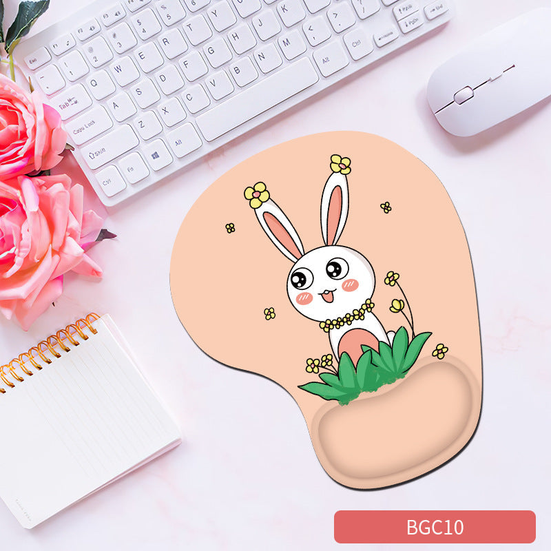 Silicone Wrist Rest Mouse Pad – Soft Non-Slip Cute Desk Pad (23 Colors)