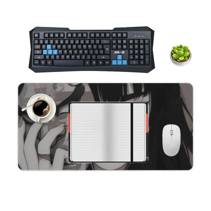 Japanese Fantasy Female Samurai Anime Girl Desk Mat