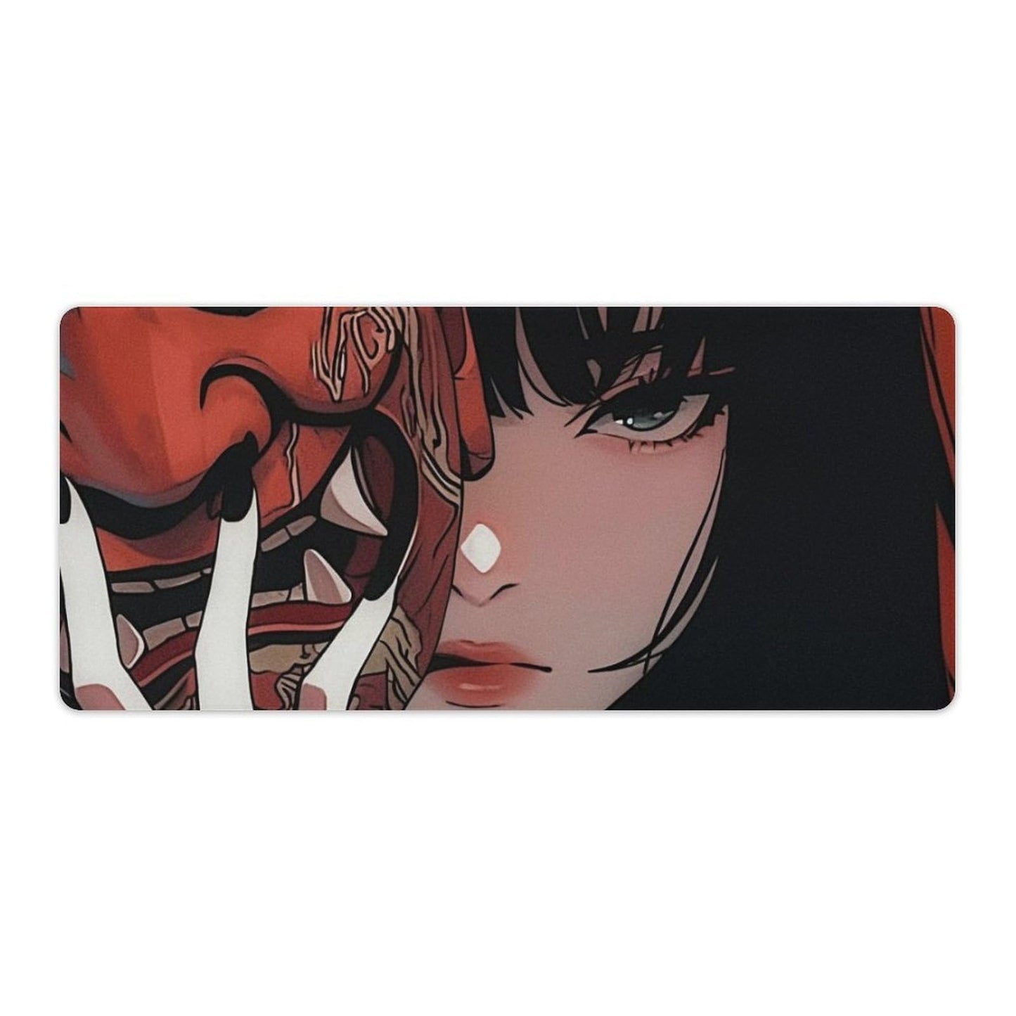 Japanese Fantasy Female Samurai Anime Girl Desk Mat