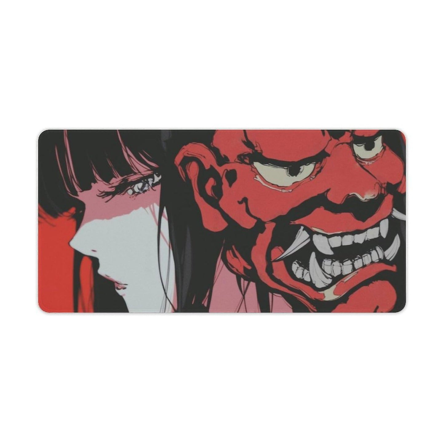Japanese Fantasy Female Samurai Anime Girl Desk Mat