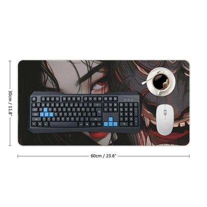 Japanese Fantasy Female Samurai Anime Girl Desk Mat