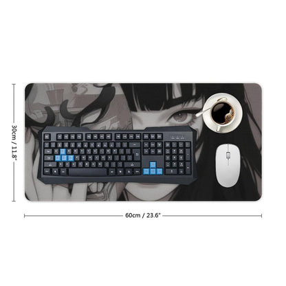 Japanese Fantasy Female Samurai Anime Girl Desk Mat