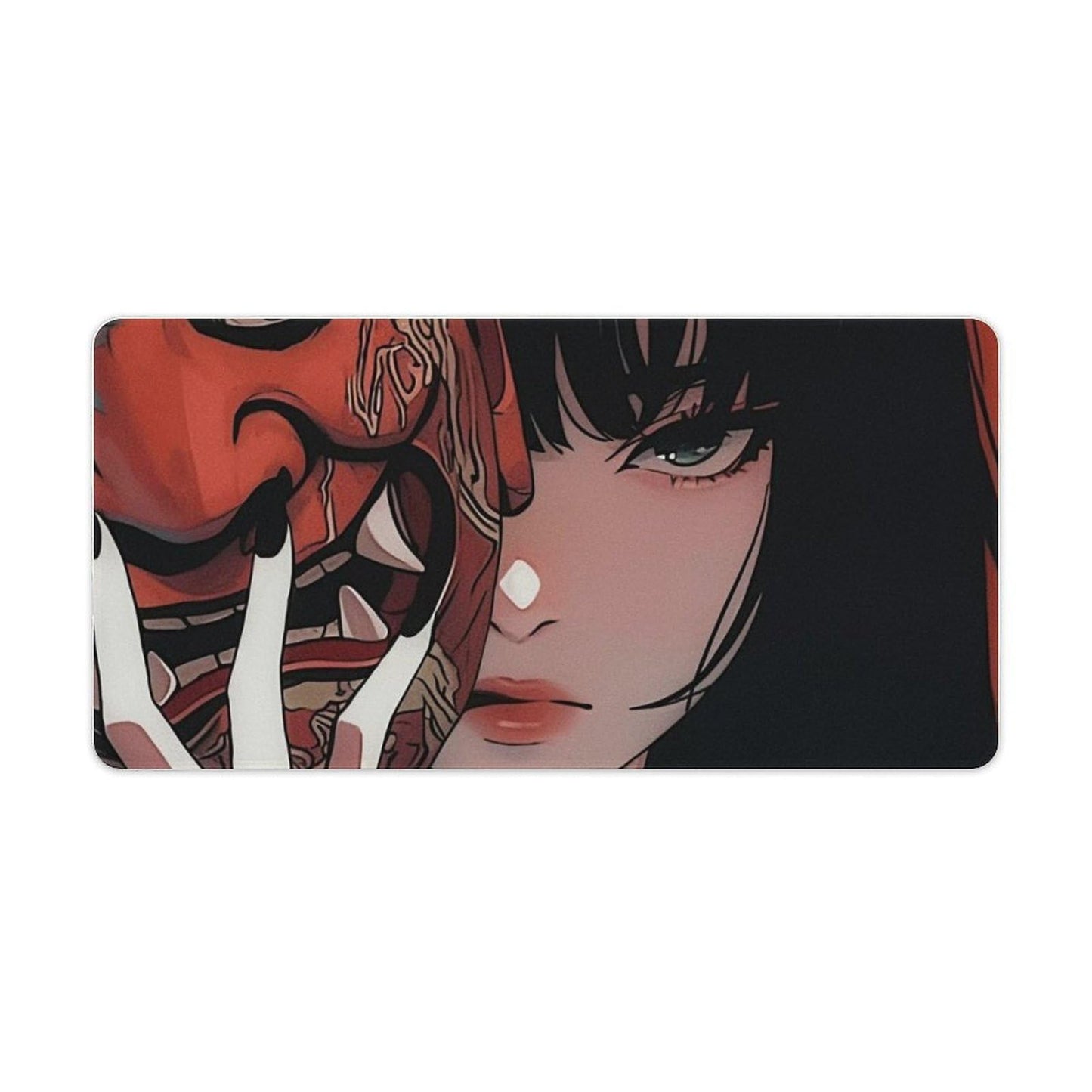 Japanese Fantasy Female Samurai Anime Girl Desk Mat