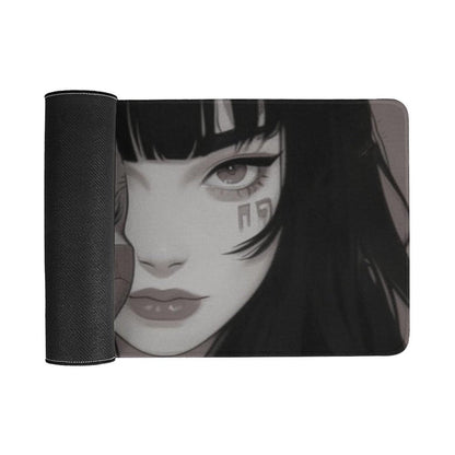 Japanese Fantasy Female Samurai Anime Girl Desk Mat