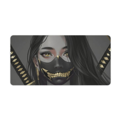 Japanese Fantasy Female Samurai Anime Girl Desk Mat