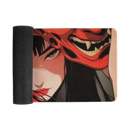 Japanese Fantasy Female Samurai Anime Girl Desk Mat