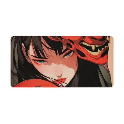 Japanese Fantasy Female Samurai Anime Girl Desk Mat