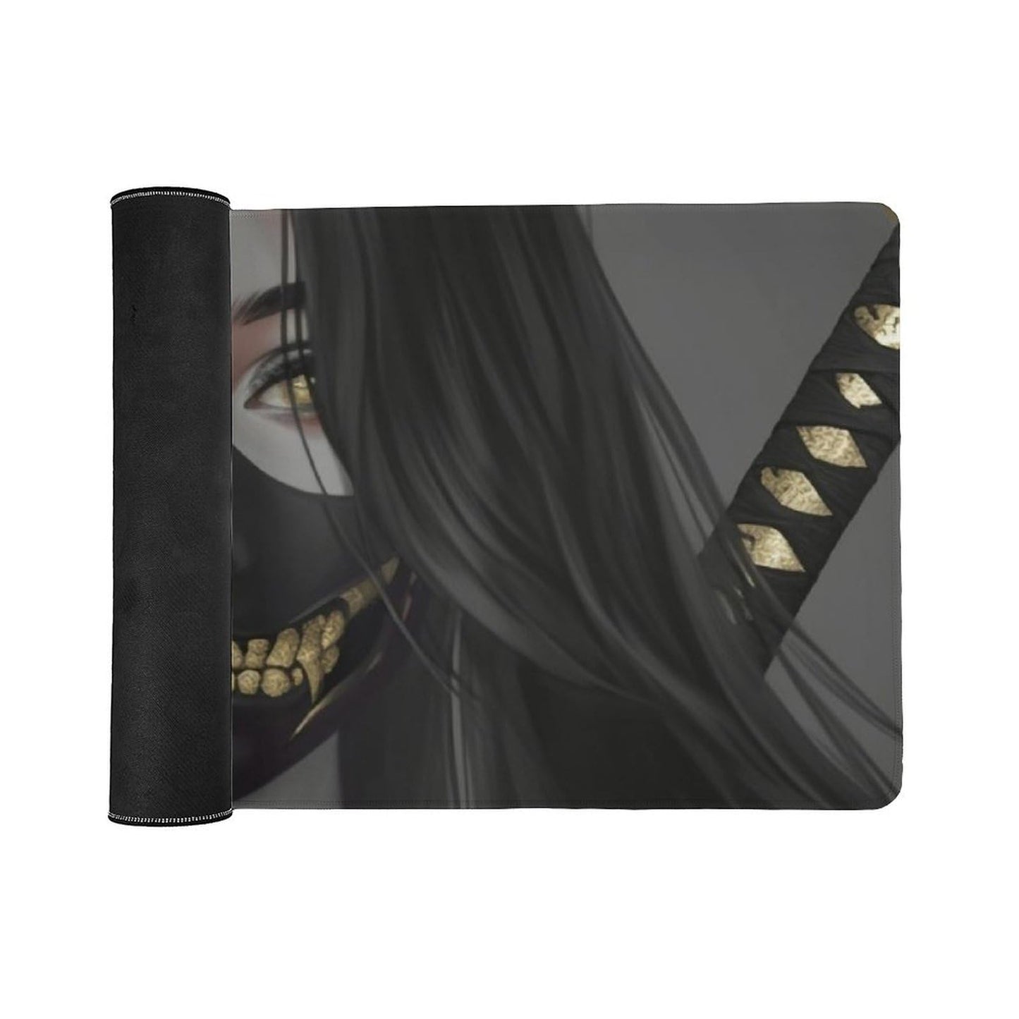 Japanese Fantasy Female Samurai Anime Girl Desk Mat