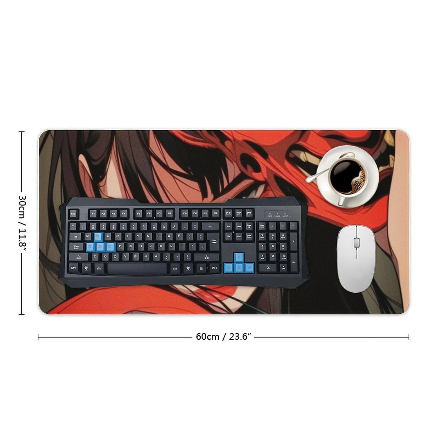Japanese Fantasy Female Samurai Anime Girl Desk Mat