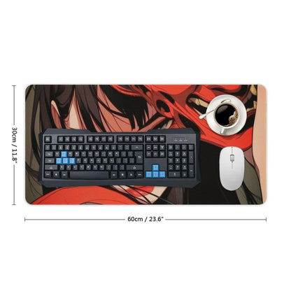 Japanese Fantasy Female Samurai Anime Girl Desk Mat