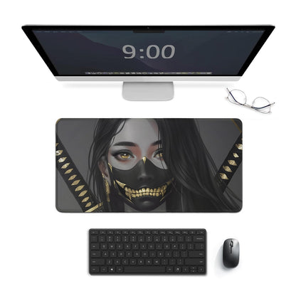 Japanese Fantasy Female Samurai Anime Girl Desk Mat