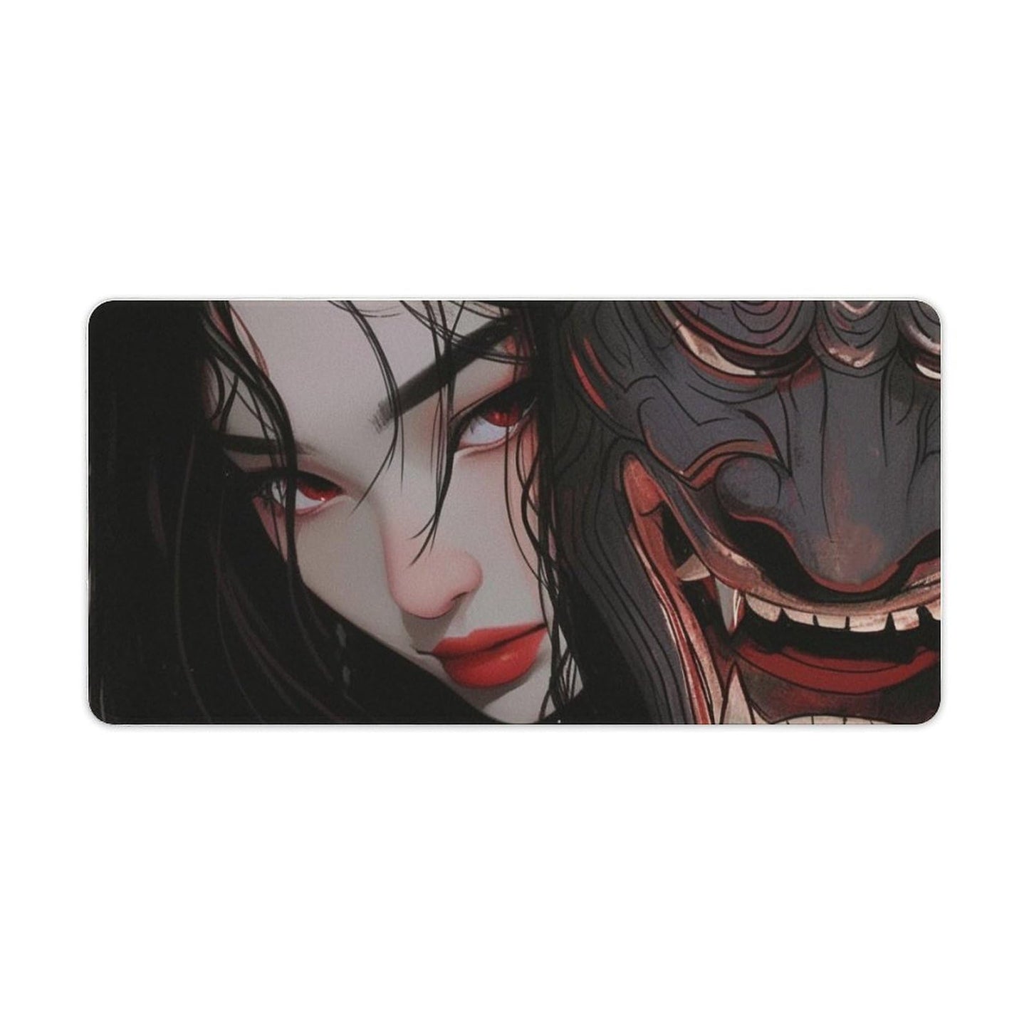 Japanese Fantasy Female Samurai Anime Girl Desk Mat