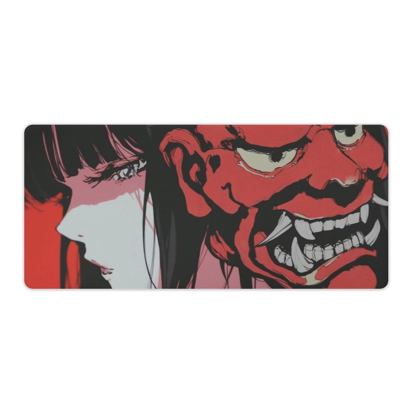Japanese Fantasy Female Samurai Anime Girl Desk Mat