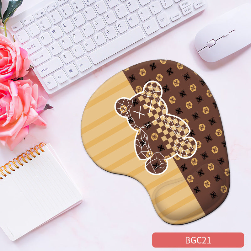 Silicone Wrist Rest Mouse Pad – Soft Non-Slip Cute Desk Pad (23 Colors)