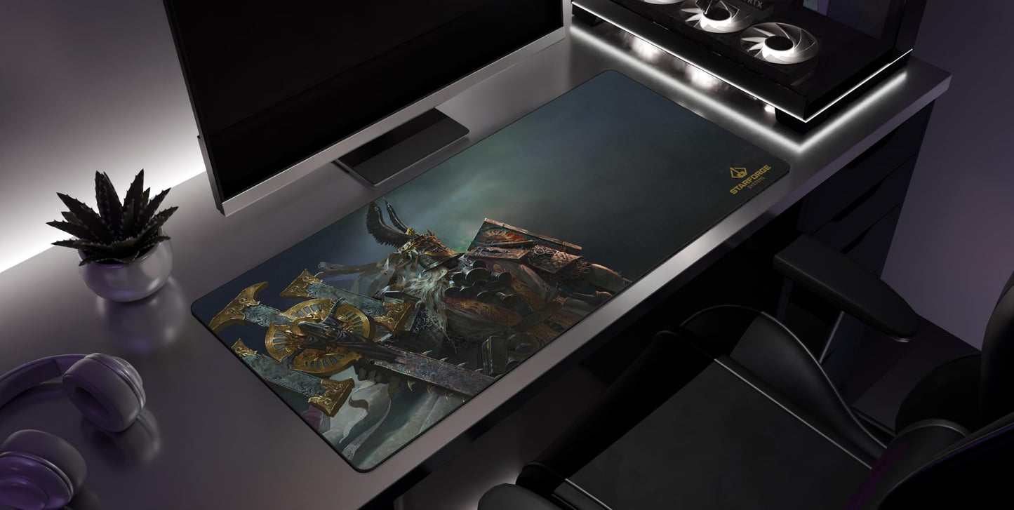 Starforge - Lumerius - Path of Exile 2 Gaming Desk Mat – Large Extended Mouse & Keyboard Pad