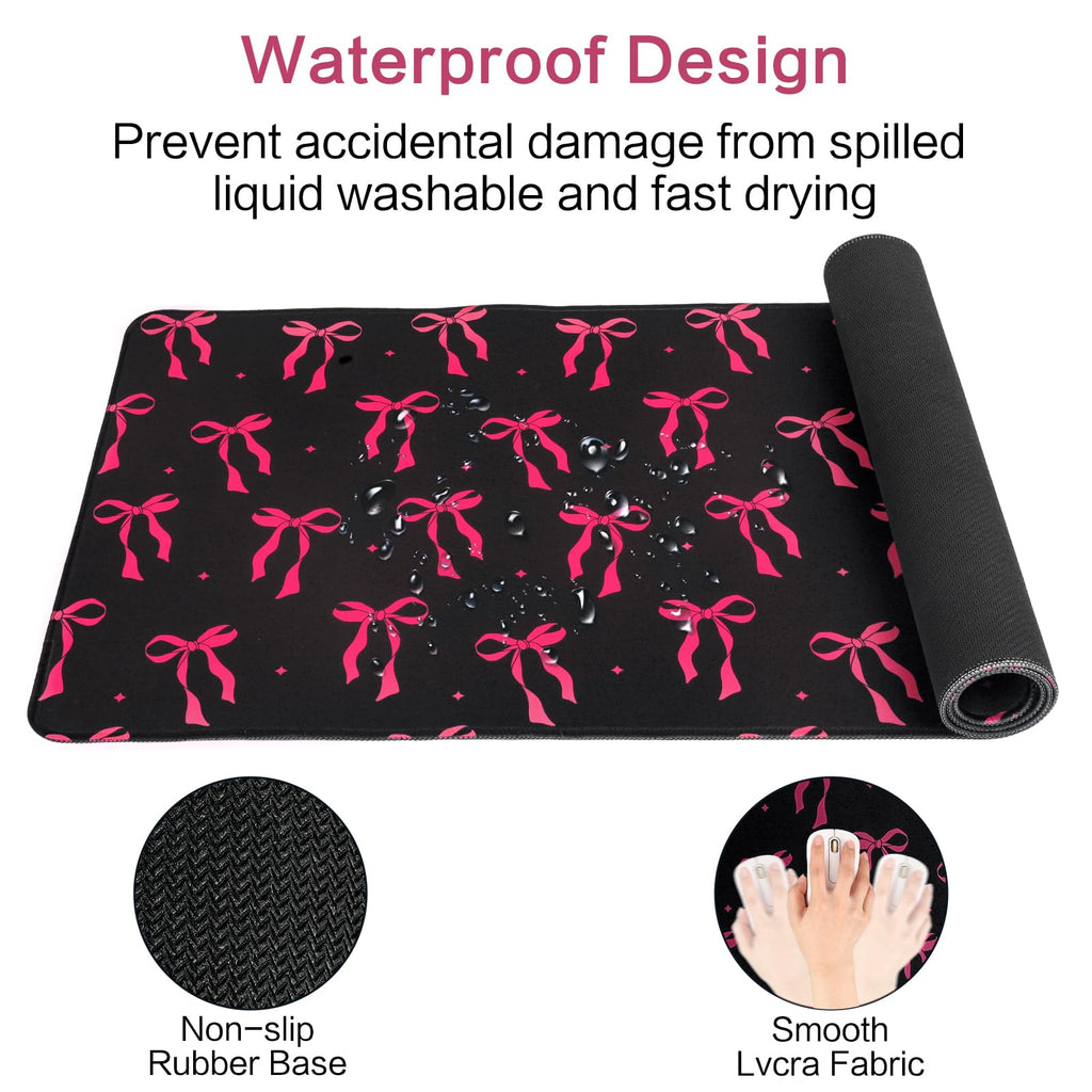 Ghost Face Inspired Desk Mat – 31.5 x 11.8in | Gothic Gaming Mouse Pad