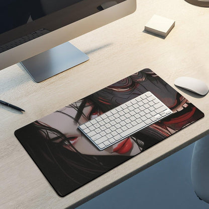 Japanese Fantasy Female Samurai Anime Girl Desk Mat