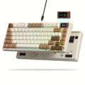 Womier SK80 75% Mechanical Gaming Keyboard – Color Display, Hot-Swap, RGB, Kanagawa Theme