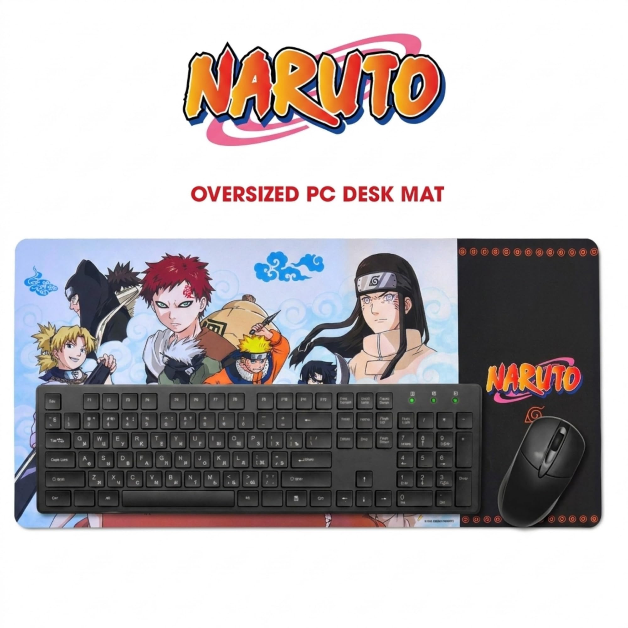 Solo Leveling Extended XL Computer Desk Mat, Culture Fly Large Gaming Mouse Pad (31" x 15") -
