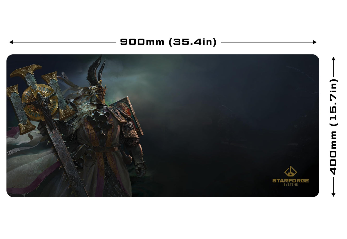 Starforge - Lumerius - Path of Exile 2 Gaming Desk Mat – Large Extended Mouse & Keyboard Pad