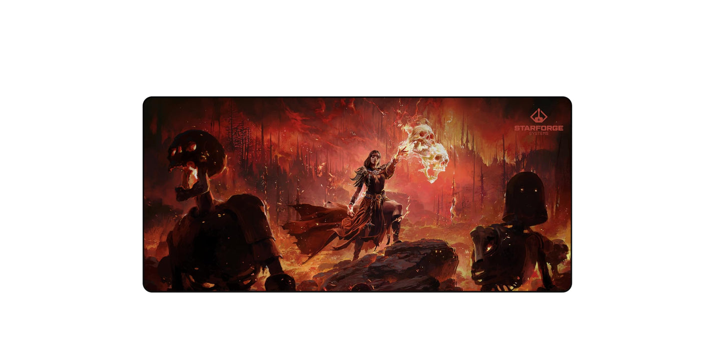 Starforge - Lumerius - Path of Exile 2 Gaming Desk Mat – Large Extended Mouse & Keyboard Pad