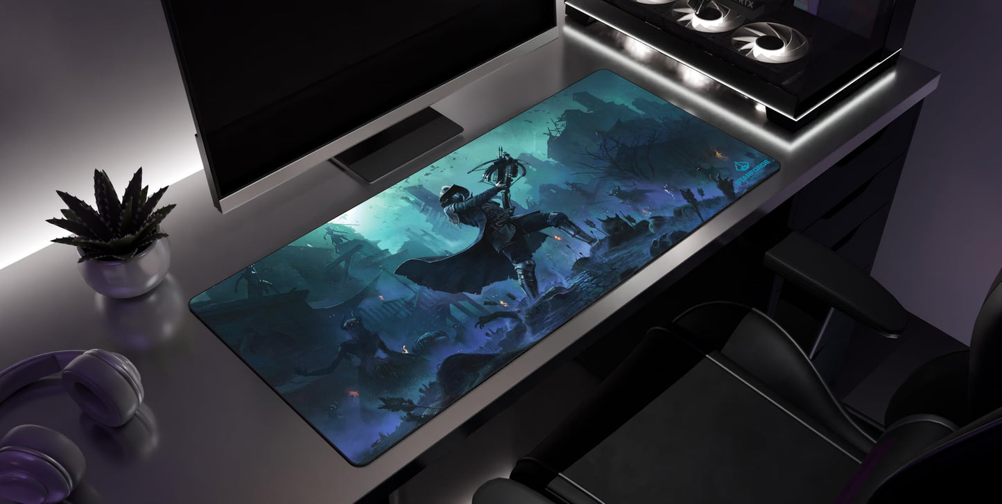 Starforge - Lumerius - Path of Exile 2 Gaming Desk Mat – Large Extended Mouse & Keyboard Pad