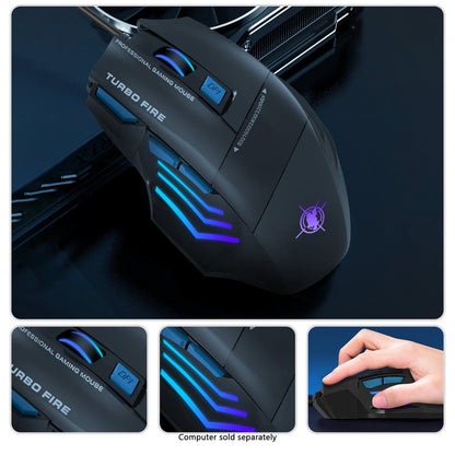 Wired Gaming Keyboard & Mouse Combo - Anti-Ghosting Multi-Key, 68 Keys
