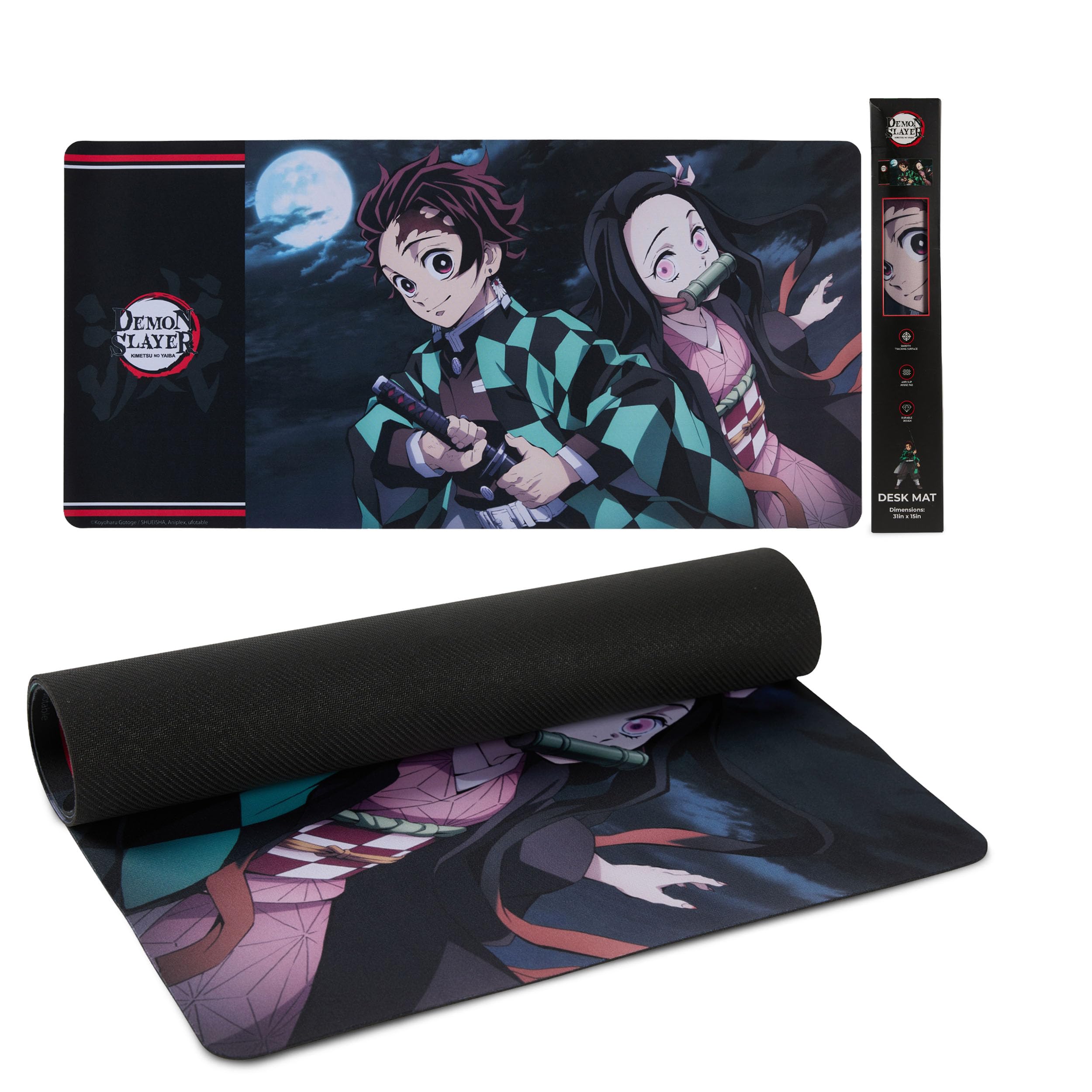 Solo Leveling Extended XL Computer Desk Mat, Culture Fly Large Gaming Mouse Pad (31" x 15") -