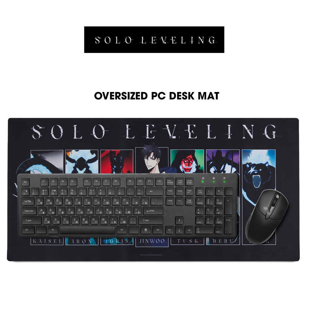 Solo Leveling Extended XL Computer Desk Mat, Culture Fly Large Gaming Mouse Pad (31" x 15") -