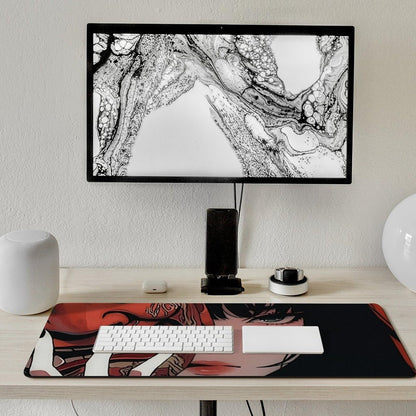 Japanese Fantasy Female Samurai Anime Girl Desk Mat