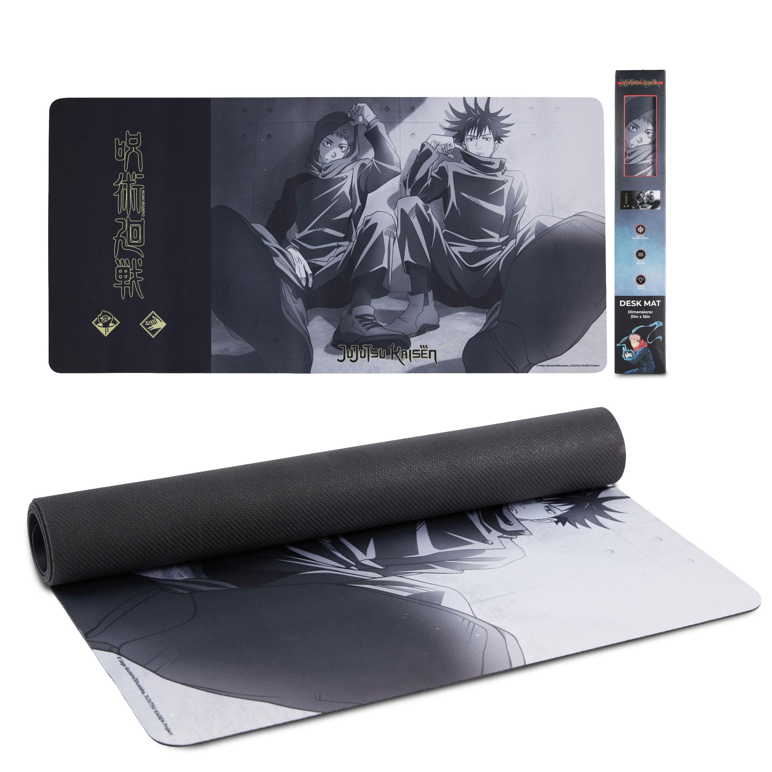 Solo Leveling Extended XL Computer Desk Mat, Culture Fly Large Gaming Mouse Pad (31" x 15") -