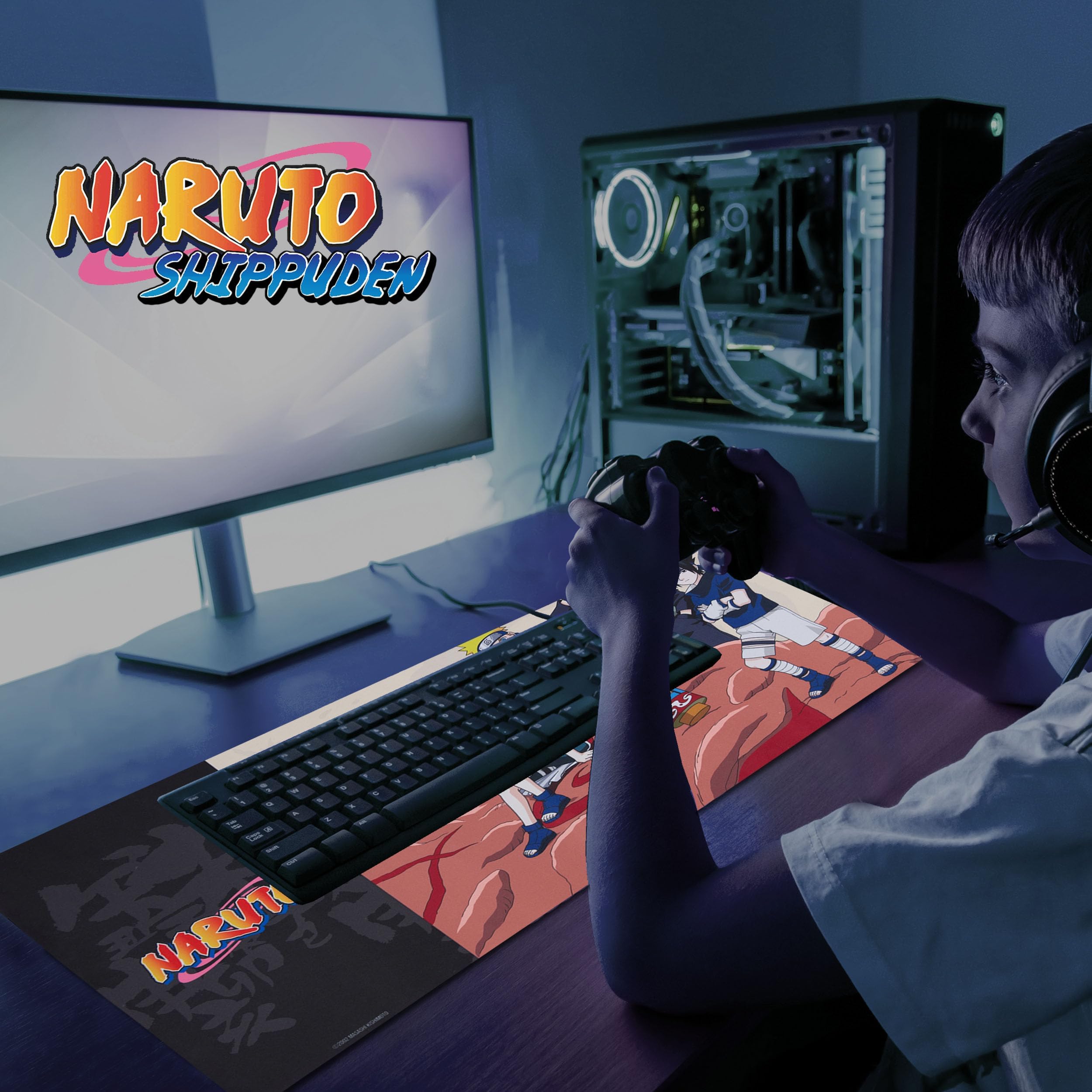 Solo Leveling Extended XL Computer Desk Mat, Culture Fly Large Gaming Mouse Pad (31" x 15") -