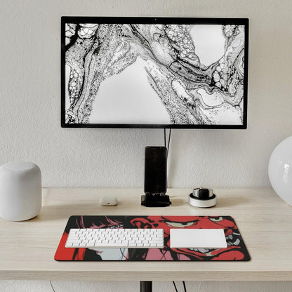 Japanese Fantasy Female Samurai Anime Girl Desk Mat
