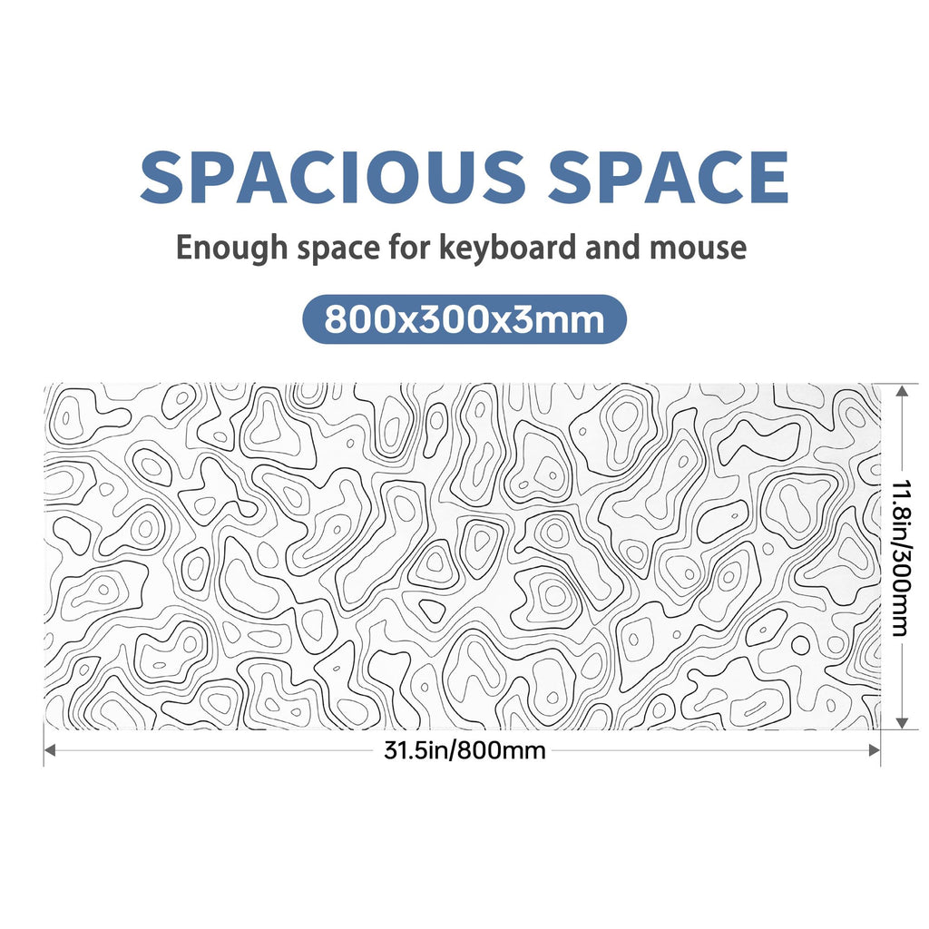 Spaceman Planets Anime Mouse Pad Large Desk Mat XL Mouse Pad Astronaut Keyboard Mousepad with Non-Slip Base and Stitched Edge Gaming Mouse Mat Desk Pad 31.5 X 11.8 in Mouse Pads for Desk Home Office
