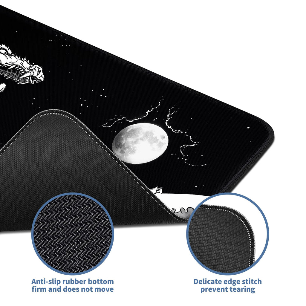 Spaceman Planets Anime Mouse Pad Large Desk Mat XL Mouse Pad Astronaut Keyboard Mousepad with Non-Slip Base and Stitched Edge Gaming Mouse Mat Desk Pad 31.5 X 11.8 in Mouse Pads for Desk Home Office