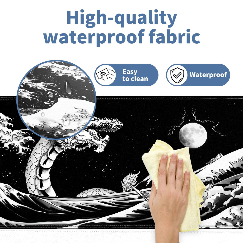 Spaceman Planets Anime Mouse Pad Large Desk Mat XL Mouse Pad Astronaut Keyboard Mousepad with Non-Slip Base and Stitched Edge Gaming Mouse Mat Desk Pad 31.5 X 11.8 in Mouse Pads for Desk Home Office