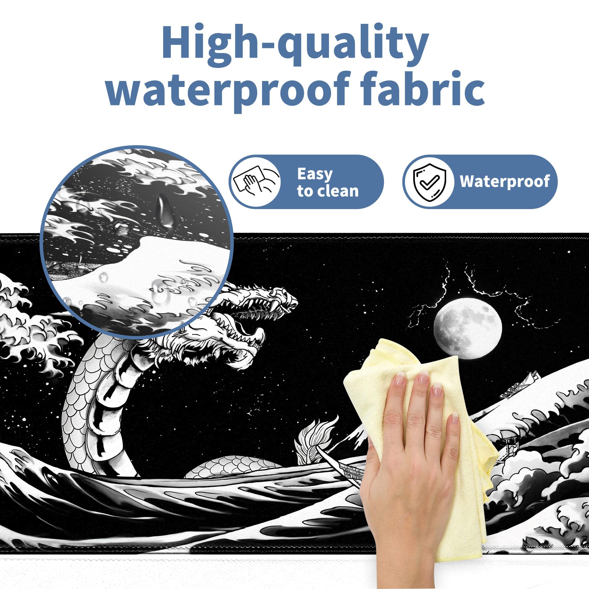 Spaceman Planets Anime Mouse Pad Large Desk Mat XL Mouse Pad Astronaut Keyboard Mousepad with Non-Slip Base and Stitched Edge Gaming Mouse Mat Desk Pad 31.5 X 11.8 in Mouse Pads for Desk Home Office