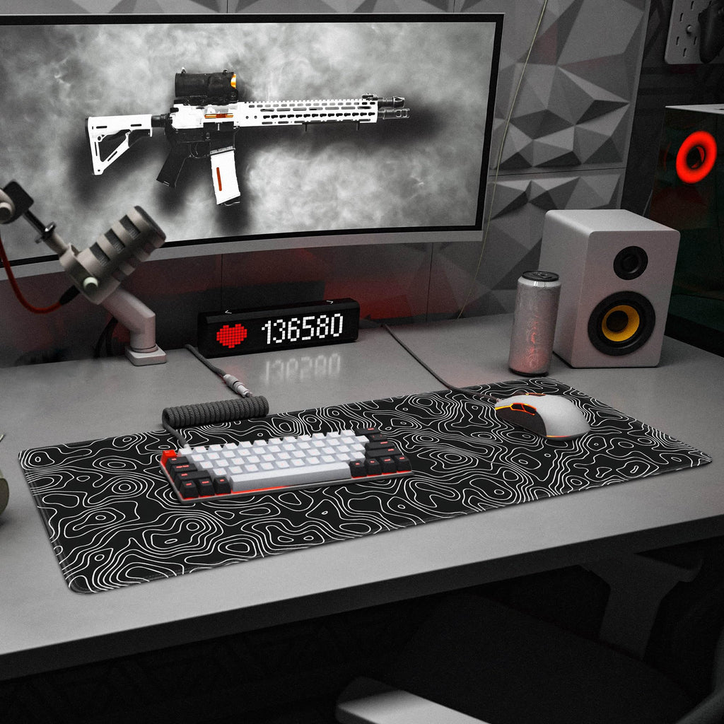 Spaceman Planets Anime Mouse Pad Large Desk Mat XL Mouse Pad Astronaut Keyboard Mousepad with Non-Slip Base and Stitched Edge Gaming Mouse Mat Desk Pad 31.5 X 11.8 in Mouse Pads for Desk Home Office