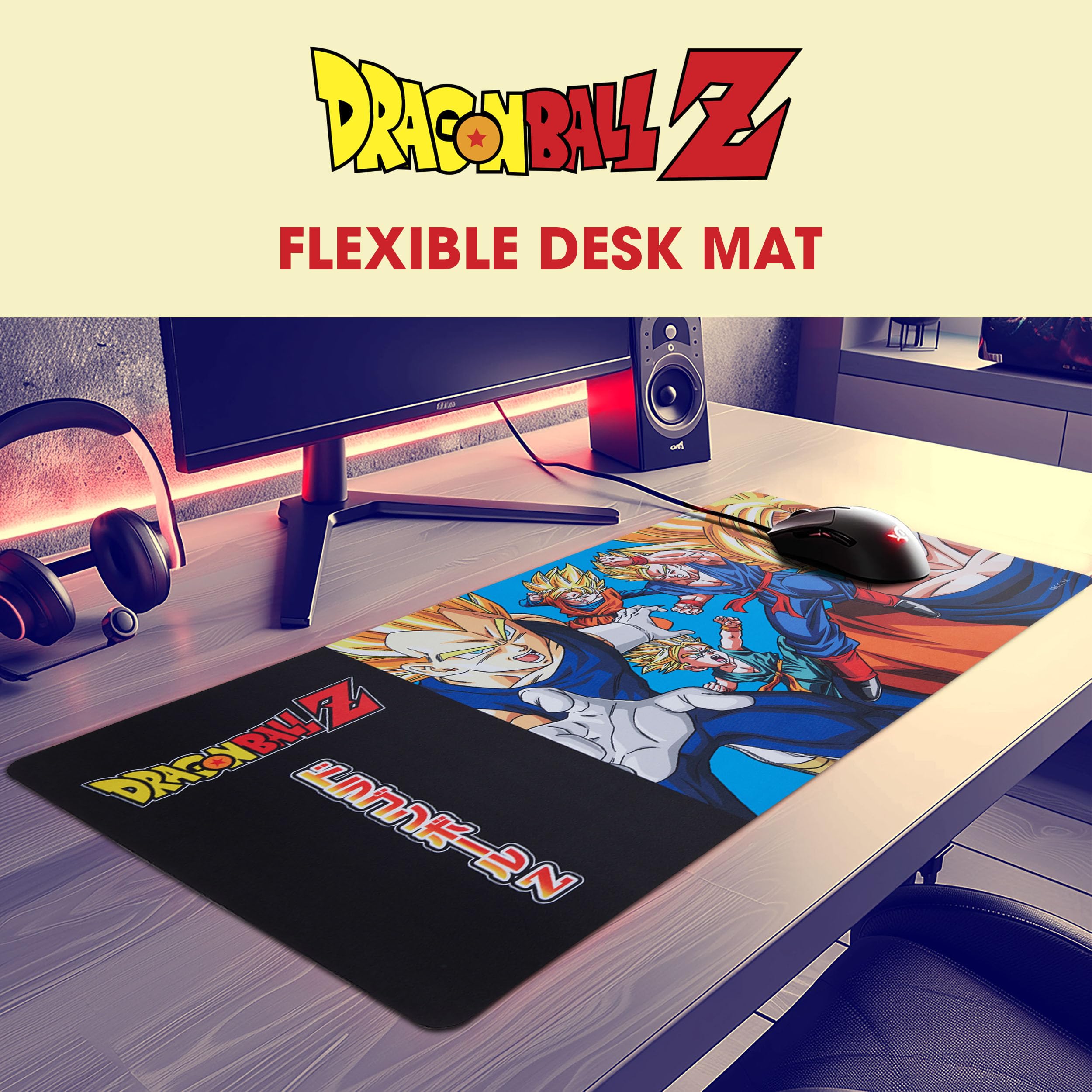 Solo Leveling Extended XL Computer Desk Mat, Culture Fly Large Gaming Mouse Pad (31" x 15") -
