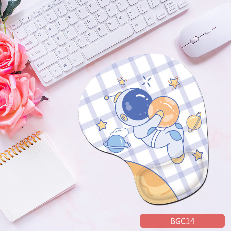 Silicone Wrist Rest Mouse Pad – Soft Non-Slip Cute Desk Pad (23 Colors)