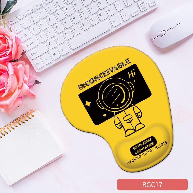 Silicone Wrist Rest Mouse Pad – Soft Non-Slip Cute Desk Pad (23 Colors)
