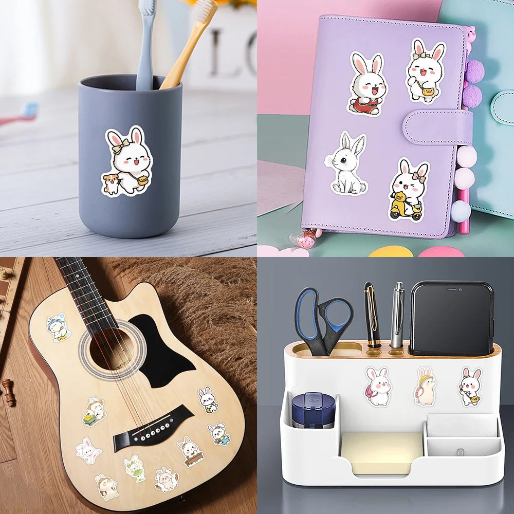 Cute Rabbit Animal Sticker Pack