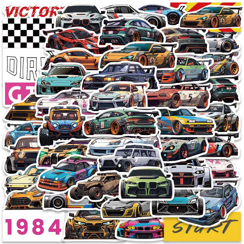 JDM Racing Anime Sticker Pack