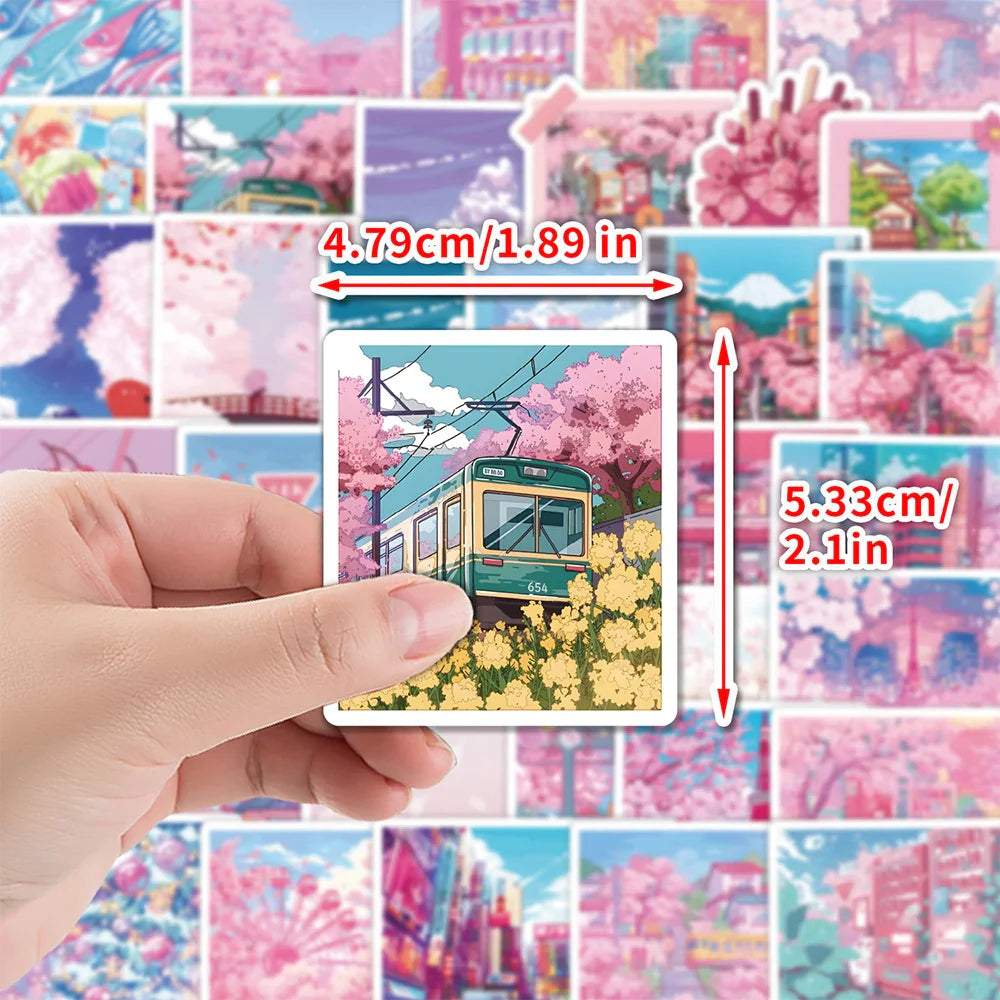 Kawaii Pink Sakura Sticker Pack