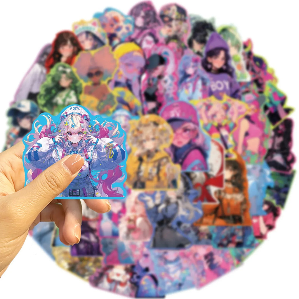 Sweet Girl Colorful Sticker Pack
