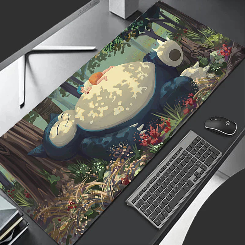 Snorlax Pocket Monster Mouse Pad – Large Kawaii Gaming Desk Mat
