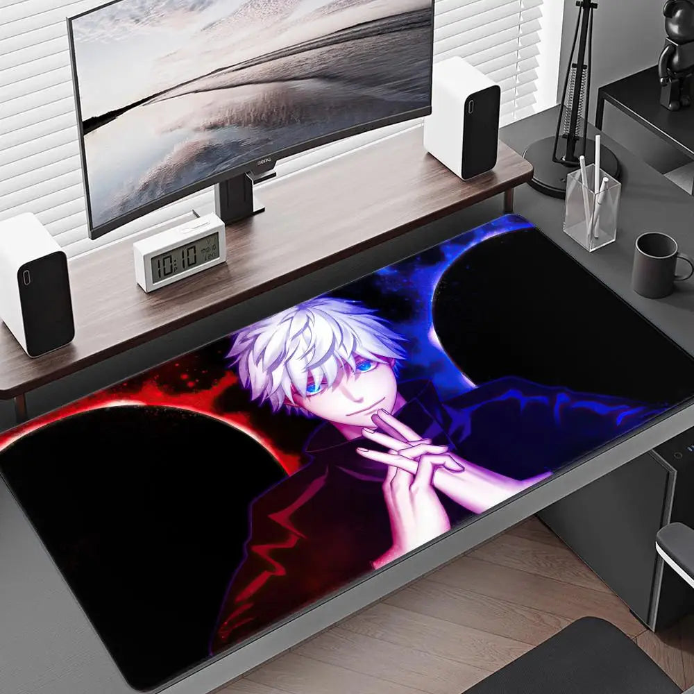Satoru Gojo Mouse Pad – Anime Gaming Desk Mat (Black Series I)