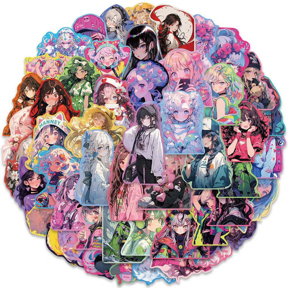 Kawaii Anime Girl Sticker Pack